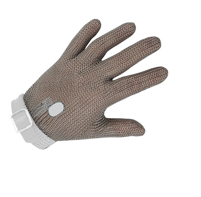 GUANTE ANTICORTE DE MALLA INOXIDABLE - S (Blanco)